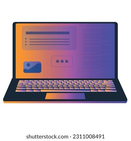 Digital nomad banner. Traveling with a computer. Online job. Concept of digital nomad, remote worker, independent location entrepreneur.