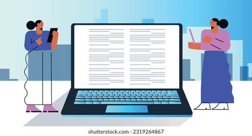Digital nomad banner. Traveling with a computer. Online job. Concept of digital nomad, remote worker, independent location entrepreneur.