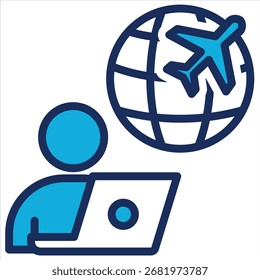 Elemento Digital Nomad Icon Para Design