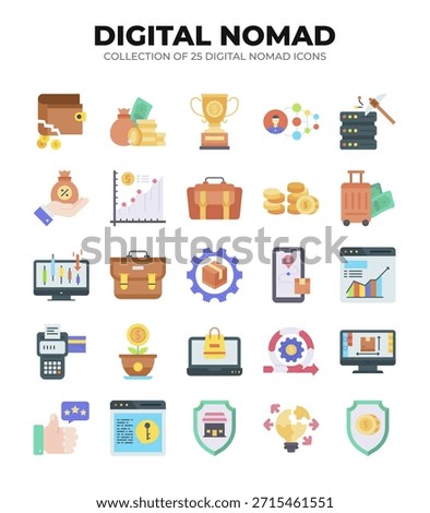 Digital Nomad Icons. Ultimate Guide for Remote Workers