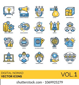 Digital Nomad - Volume 1: Icons Included  Consulting, Campaign Optimisation, Customer Acquisition, Revenue, Business Development, Referrals, Start-up, Freelancing, Healthcare, Community & Etc