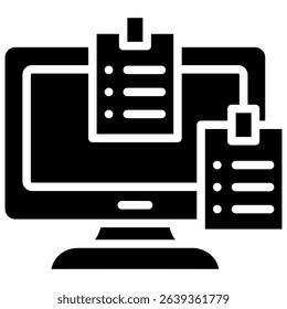 Digital Notes Icon Element For Design