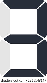 Digital Number 3 Counter Vector EPS10