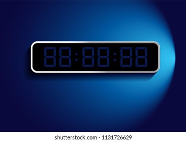 Digital Number Background, Vector illustration. you can place relevant content on the area.