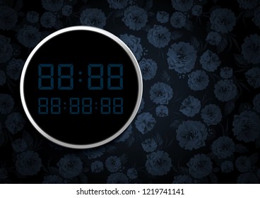 Digital Number Background, Vector illustration. you can place relevant content on the area.