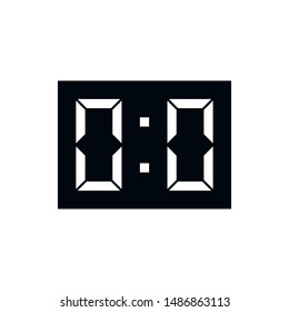 digital number design vector template