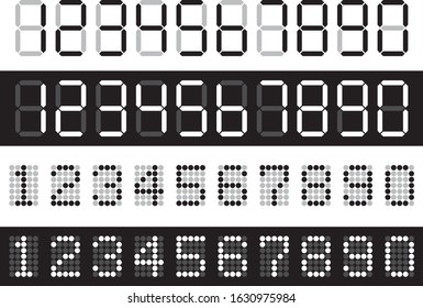 Digital Number Image Material Collection Stock Vector (Royalty Free ...