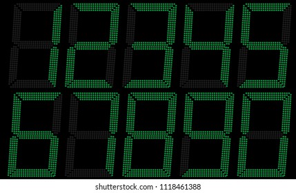 digital number set