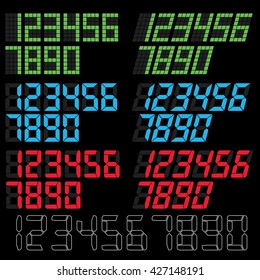 digital number vector
