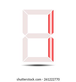 Digital numbers 1