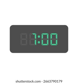 Material de ilustración de reloj de números digitales