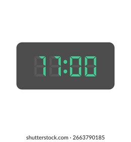 Material de ilustración de reloj de números digitales