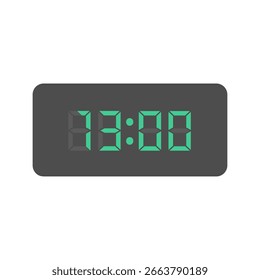 Material de ilustración de reloj de números digitales