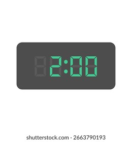 Material de ilustración de reloj de números digitales