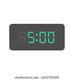 Material de ilustración de reloj de números digitales