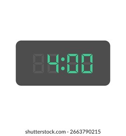 Material de ilustración de reloj de números digitales