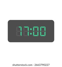 Material de ilustración de reloj de números digitales