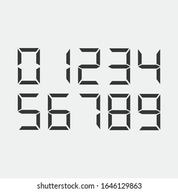 nombres numériques icône vectorielle nombres numériques