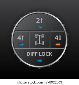 Digital off road differential control panel design