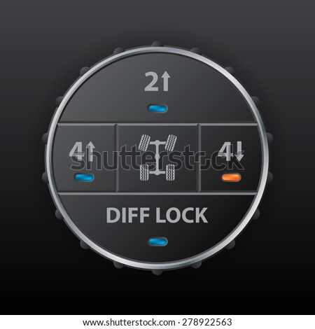 Digital off road differential control panel design