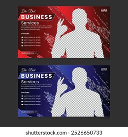 Digital Online Business Ideas Thumbnail, Abstract Thumbnail With Modern Editable Custom Template Banner Design