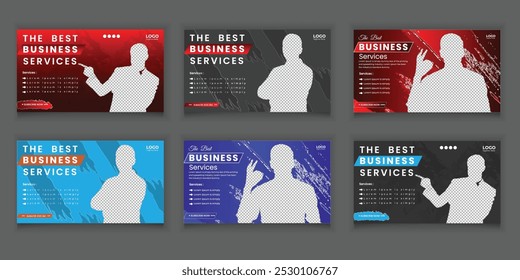 Digital Online Business Ideas Thumbnail, Abstract Thumbnail With Modern Editable Custom Template Banner Design