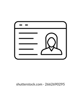 Digital Online Network line Icon