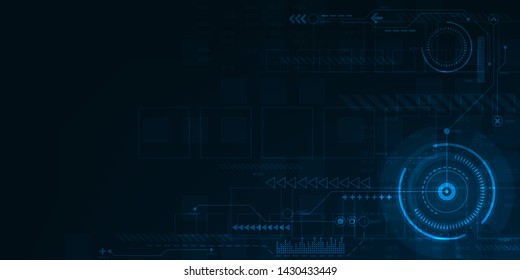 Digital operation interface on a dark blue background.