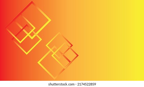 vector de fondo de pantalla de color naranja digital