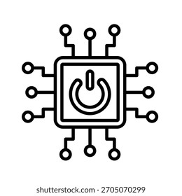 Icono de contorno digital Ilustración vectorial