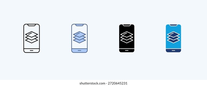 Digital Overlay Multiple Icon Illustration Vector
