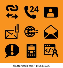 digital, page, bar, transfer, vector and speech icon vector set. Flat vector design with filled icons. Designed for web and software interfaces