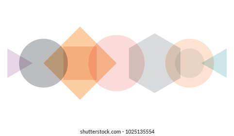 Digital painting. Abstract geometric colorful vector banner and background. Polygons in red

