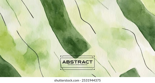 A digital painting with a watercolor effect, featuring a soft green and white background and abstract shapes and lines.