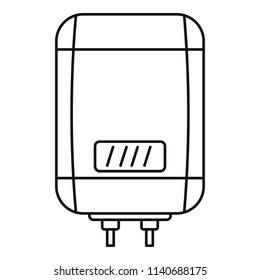 Digital panel boiler icon. Outline illustration of digital panel boiler vector icon for web design isolated on white background