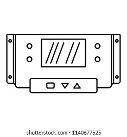 Digital panel icon. Outline illustration of digital panel vector icon for web design isolated on white background