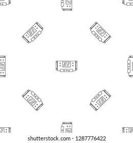 Digital panel icon. Outline illustration of digital panel vector icon for web design isolated on white background