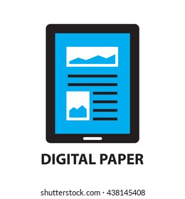 digital paper ,icon and symbol