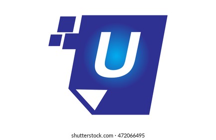 Digital Paper Initial U