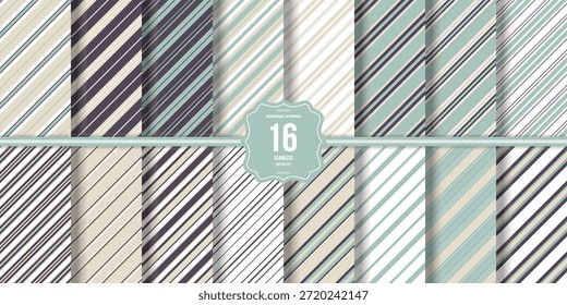 Digital Paper Pack Listras Diagonais em Midnight Affair Branco Sem emenda