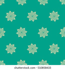Digital Paper for Scrapbooking Blue white Snowflakes Frozen Texture seamless. Retro style