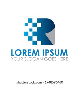 digital paper vector , technology logo