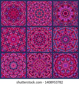 Digital pattern of ethnic Indian patchwork background. Seamless wallpaper. Native culture tradition pottery ornament. Mosaic color ceramic tile print pattern