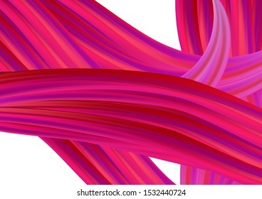 Digital Pattern with Gradient Neon Hair. Minimal Abstract Curve Lines in Vibrant Color. Colorful Flow Liquid in Future Design Style. Modern Dynamic Background in Trendy Colors.