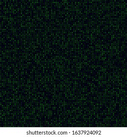 Digital pattern. Green filled binary seamless pattern. Charming background. Beautiful vector illustration.