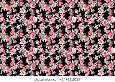 Digital Pattern in Repeat ,ideal for fashion, decoration, wallpaper and stationery.