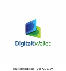 diseño del logotipo de la cartera de pago digital.