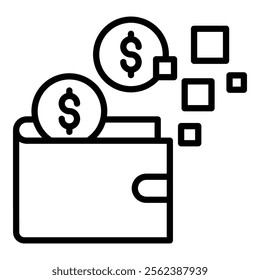 Digital Payment Icon Element For Design