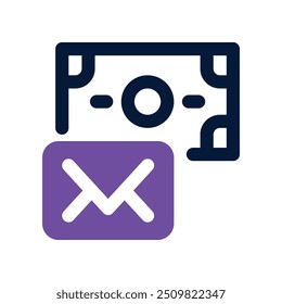 Icono de pago digital. Icono de Vector de doble tono para su Sitio web, móvil, presentación y diseño de logotipo.