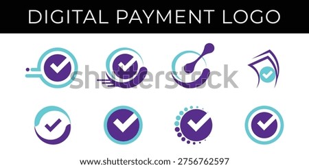 Digital Payment Logo Design Set for Fintech and Online Transaction Branding